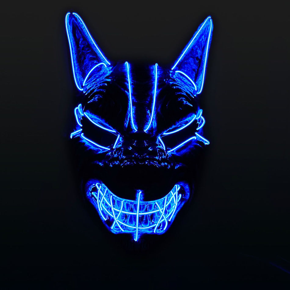 Halloween LED Full-Face Luminous Mask (LED Face Mask)