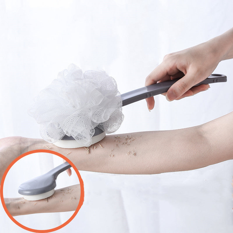 Long Handle Exfoliating Sponge & Back Scrubber (Exfoliating Body Scrub)