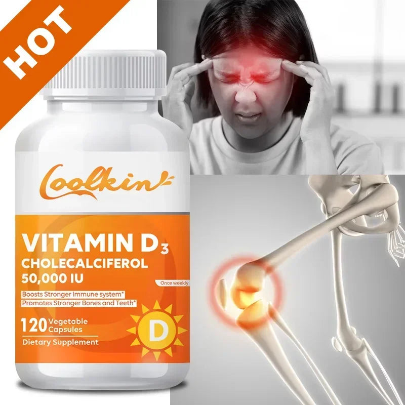 High-Potency Vitamin D3 50,000 IU Capsules (Vitamin C Serum)