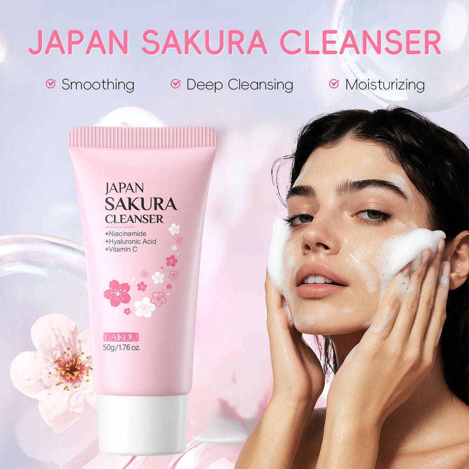 Laikou Sakura Bright Foam (Gentle Hydrating Cleanser)