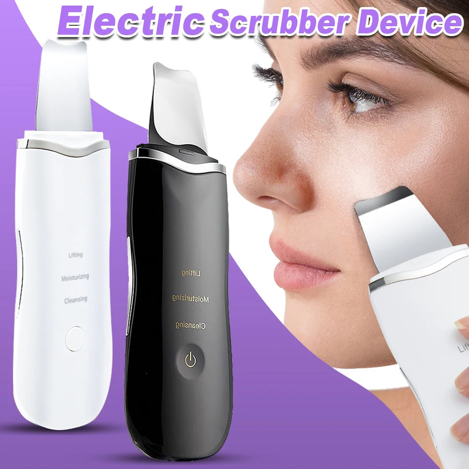 Electric Skin Scrubber – Ultrasonic Acne & Blackhead Remover ( foam Acne Cleanser)