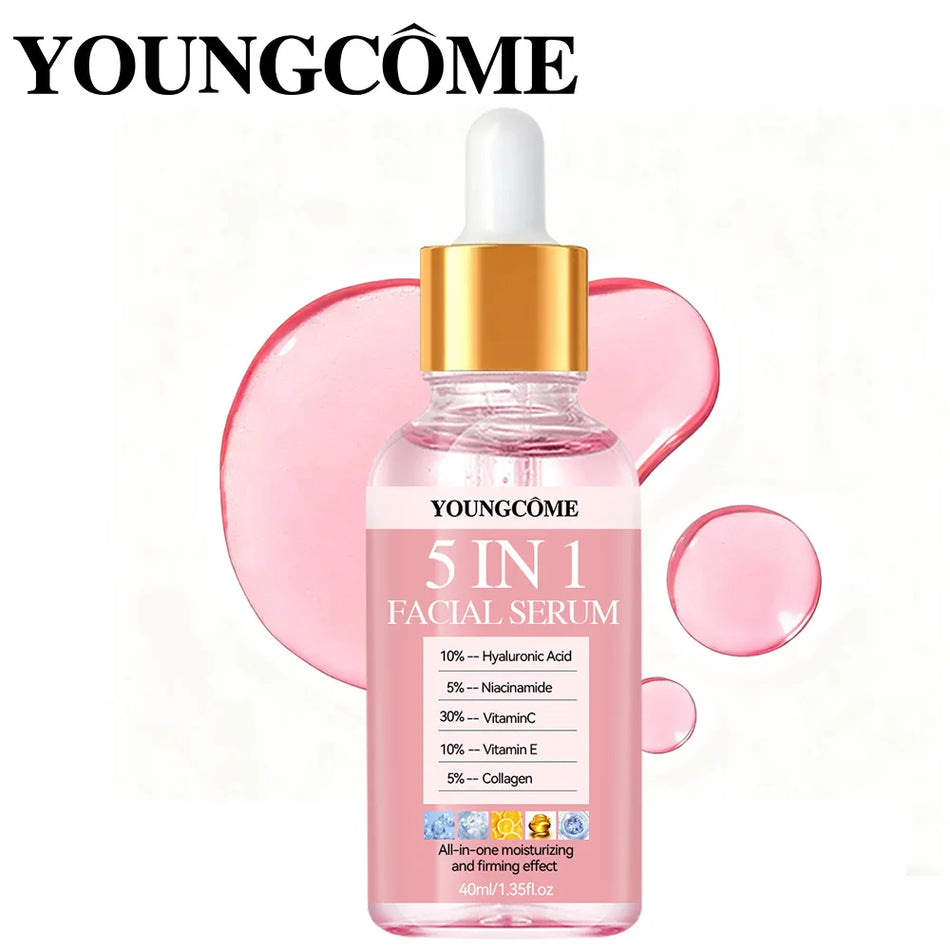 YOUNGCOME 5-in-1 Vitamin C Hyaluronic Face Serum (Hyaluronic Acid Serum)