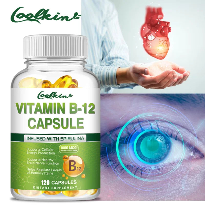 Vitamin B12 Energy Support Capsules (Vitamin C Serum)