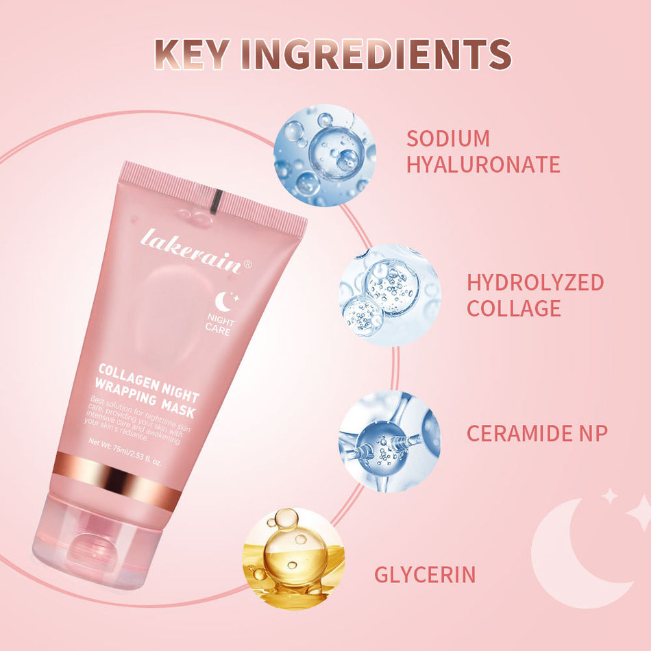 Lakerain Collagen Hydrating Night Cream Mask (Retinol Night Cream)